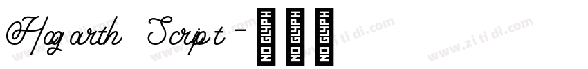 Hogarth Script字体转换